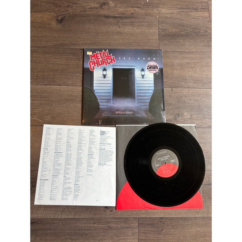 Metal Church The Dark Vinyl LP 1986 Elektra 60493-1 DMM Shrink Hype Sticker